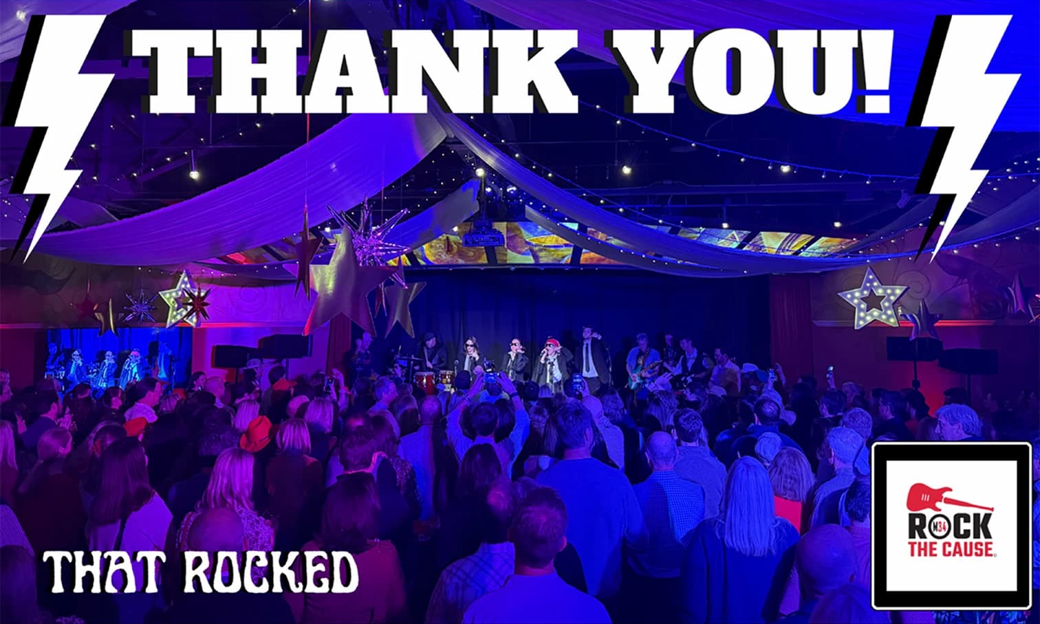 Thank you — that rocked. Rock the Cause for Mission 34